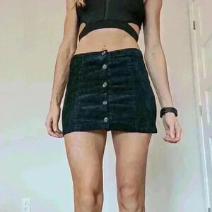 Forever 21,  mini curdoroy skirt, Forest Green, size Girls 11-12